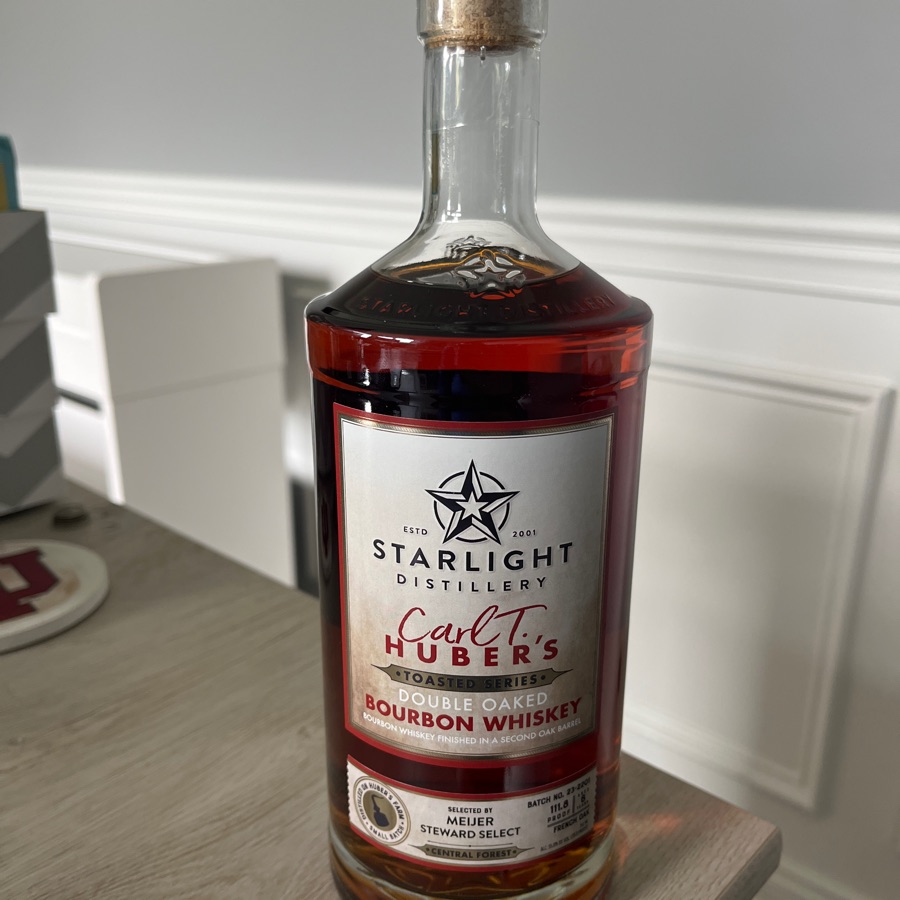 Carl T. Huber's Toasted Series Double Oaked Bourbon Whiskey