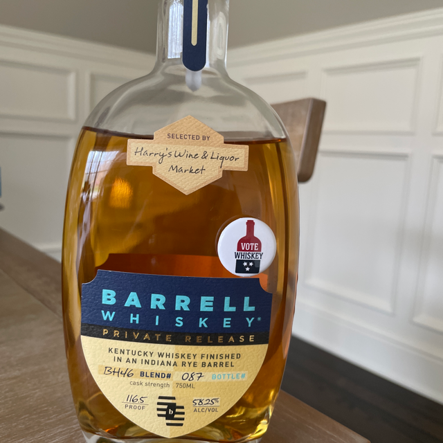 Barrell Whiskey - Harry's Private Barrell