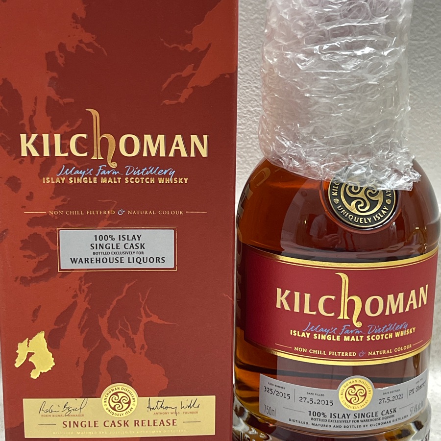 Kilchoman Single Cask Release PX Sherry Cask Warehouse Liquors Selection 325/2015