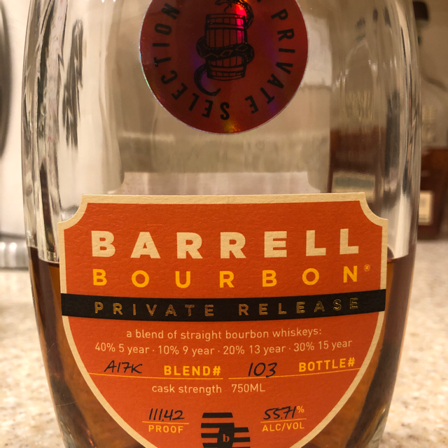 Barrell Bourbon Private Release A17K
