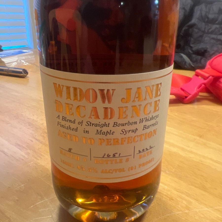Widow Jane Decadence 10 Year (Fall 2022)