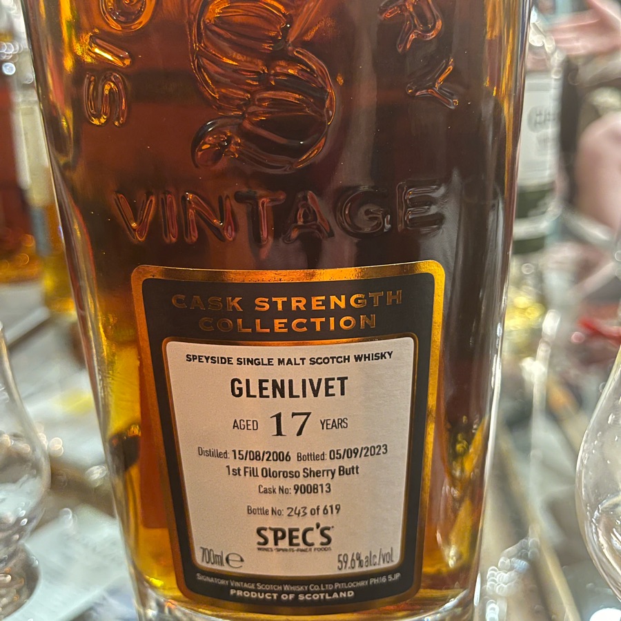 Glenlivet 2006 17 years (Spec's pick)