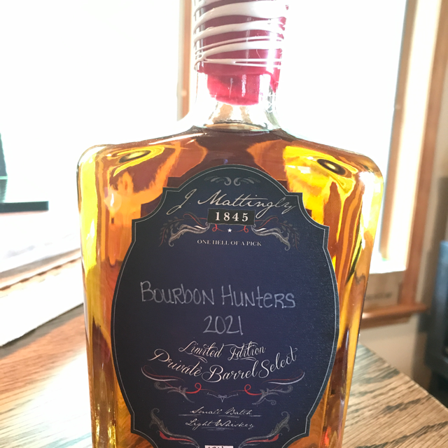 J. Mattingly 1845 Private Barrel Select Light Whiskey "Bourbon Hunters 2021"