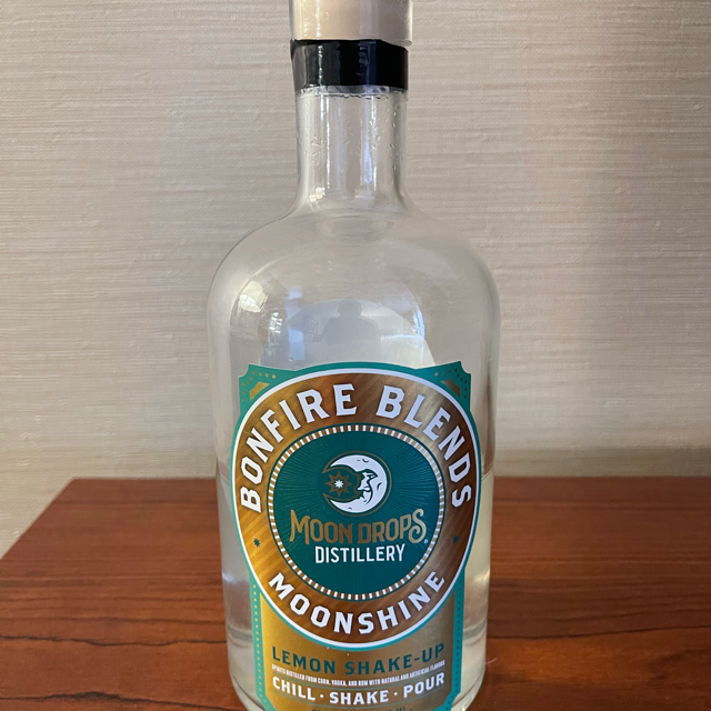 Moon Drops Bonfire Blends Moonshine (lemon shake-up)