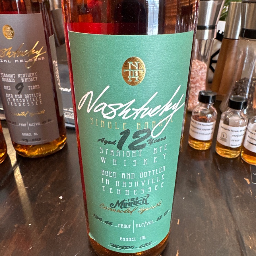 Nashtucky Single Barrel Straight Rye Whiskey Barrel # MGPI-635 selected by Fred Minnick