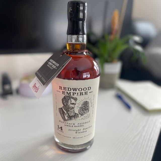 Redwood Empire 14 Year Single Barrel Haystack Needle Straight Bourbon (Binny's Select)