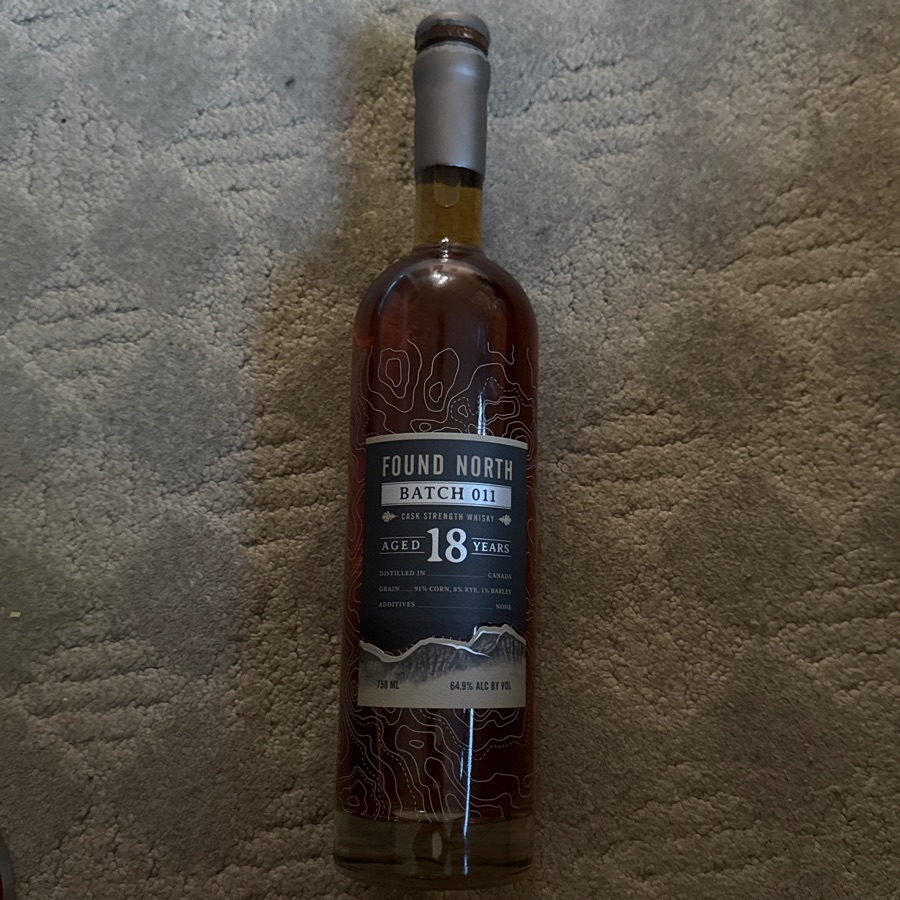 Found North Batch 011 Cask Strength Whisky Aged 18 years