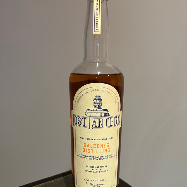 Balcones Texas Single Malt Aged in a Tequila Barrel 2022 Single Cask #11 (Lost Lantern)