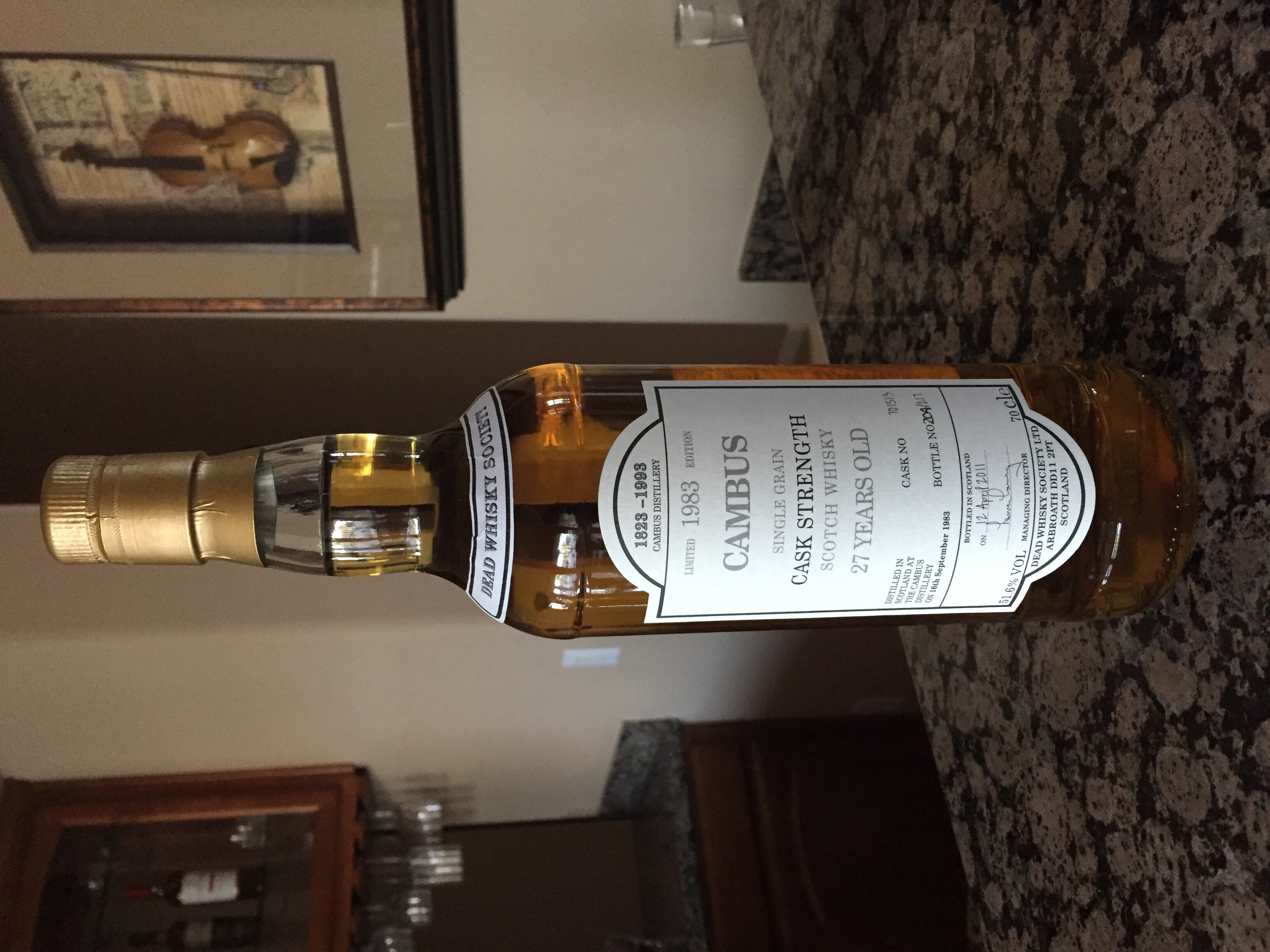 Cambus 1983 27 Years old Dead Whisky Society