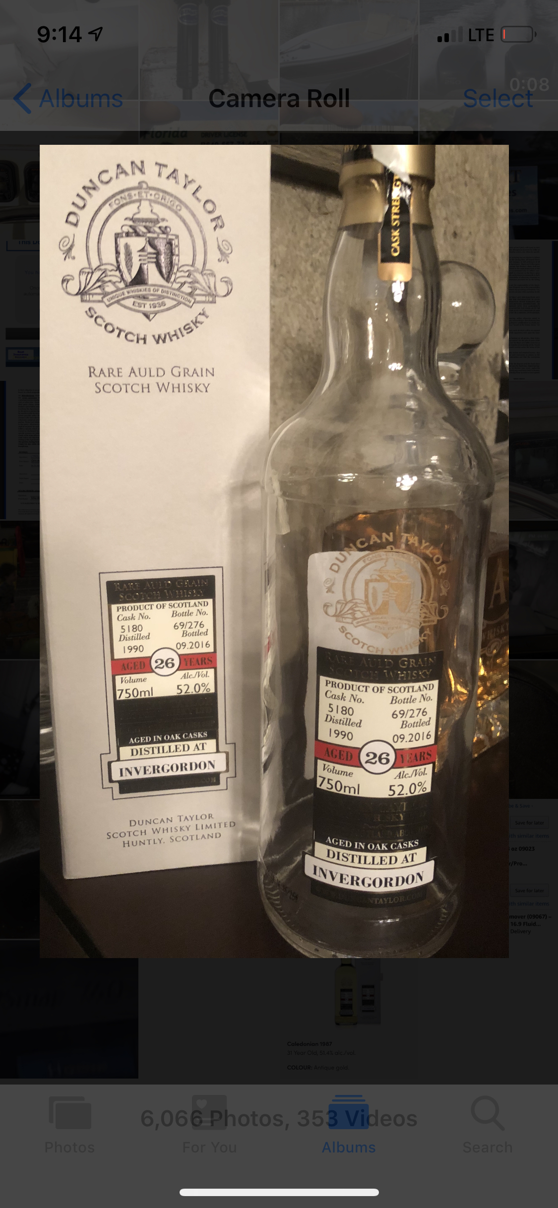 Duncan Taylor Invergordon 26 Yr 1990 (Cask No. 5180)