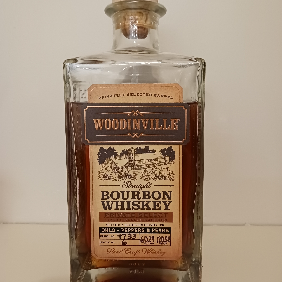 Woodinville Private Select Single Barrel (OHLQ-Barrel 4733-Peppers & Pears)