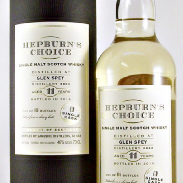 Hepburn's Choice Glen Spey 11 Year 2002