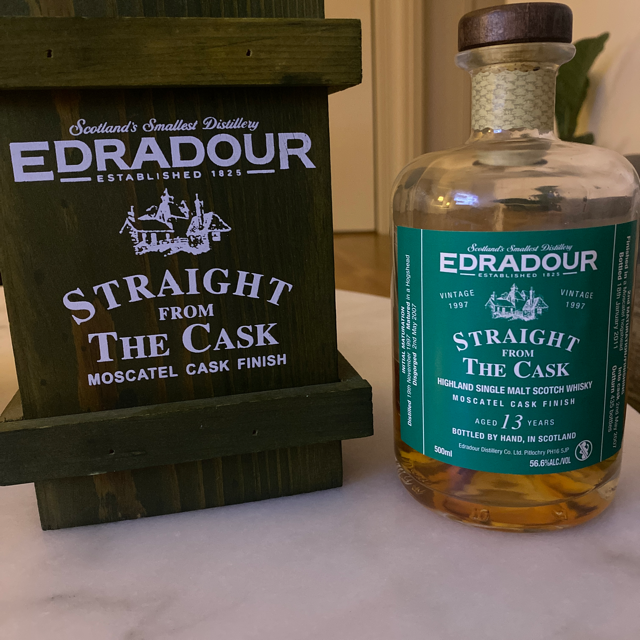 Edradour moscatel cask finish straight from the cask 13 years