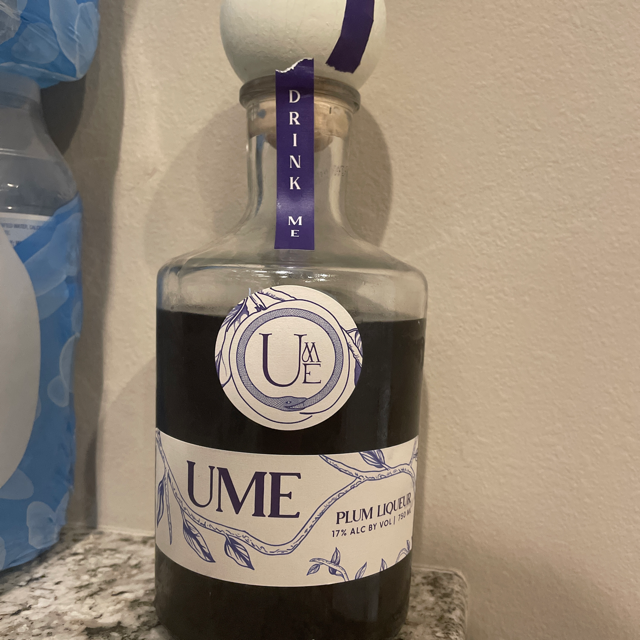 Ume plum liqueur