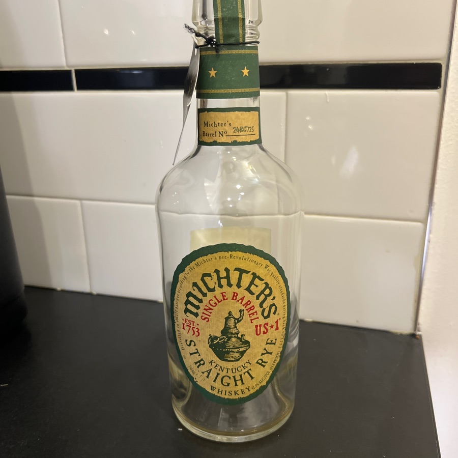 Mitcher's Single Barrel Straight Rye