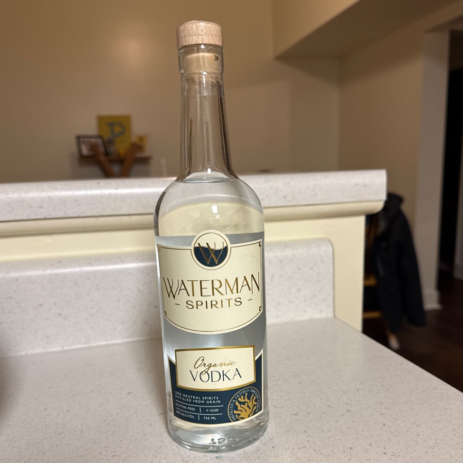 waterman spirits organic vodka