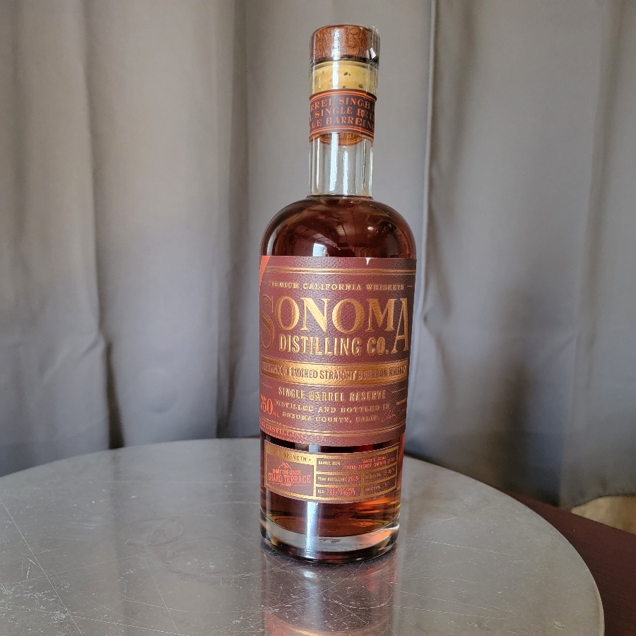 Sonoma Distilling Company Cherrywood smoked Bourbon Single Barrel