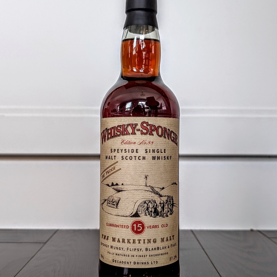 Whisky Sponge The Marketing Malt 15 Year Single Malt Scotch Whisky