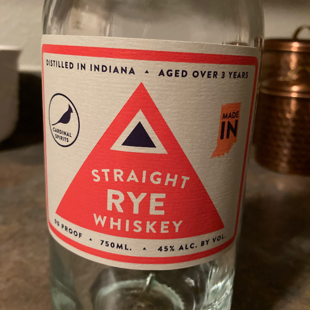 Cardinal Spirits Straight Rye Whiskey