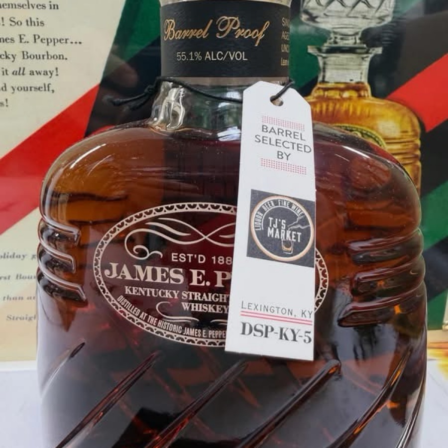 James E. Pepper Barrel Proof - Single Barrel Pick by TJ's Market