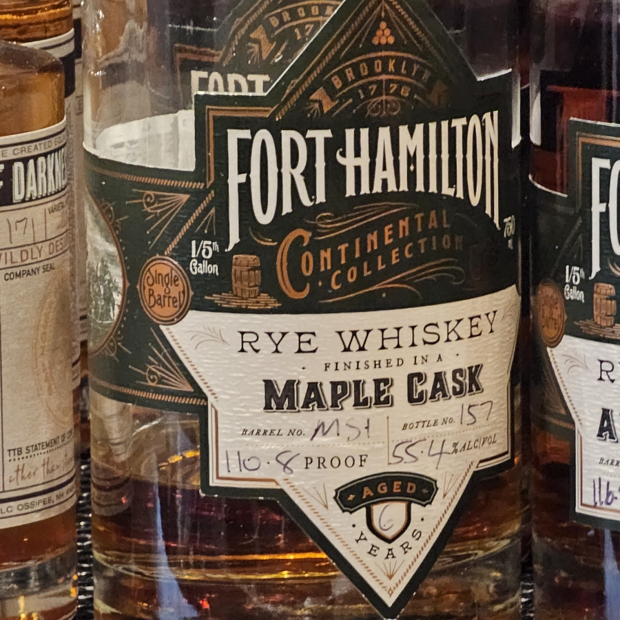 Fort Hamilton Maple Cask Rye Whiskey