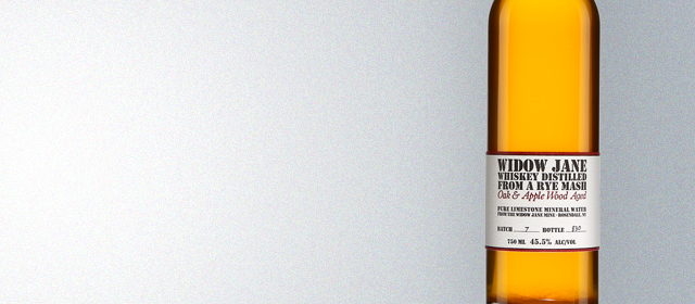 Widow Jane Whiskey Distilled From a Rye Mash Oak & Apple Wood Aged