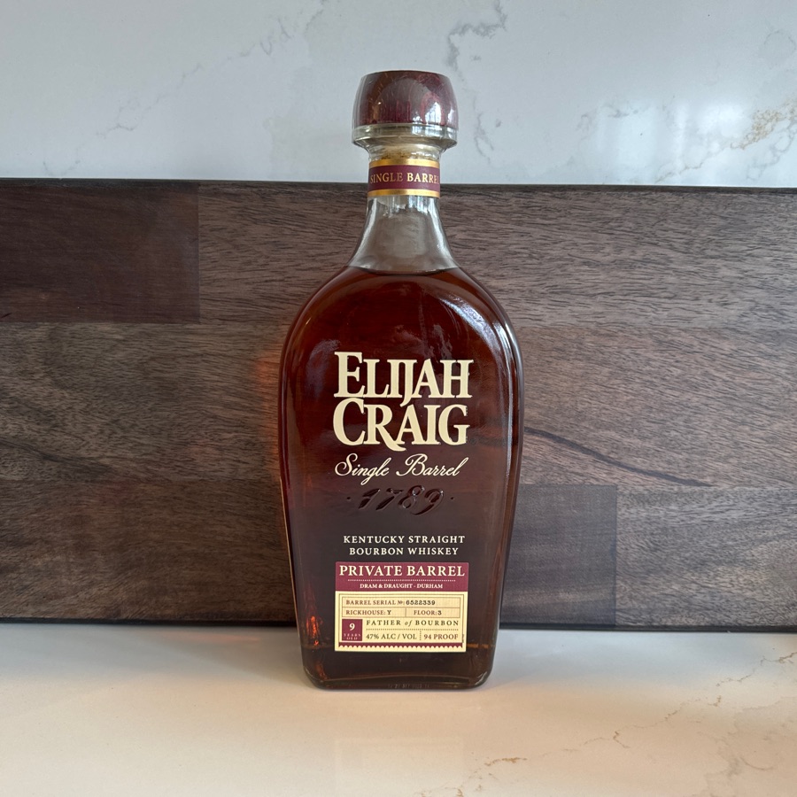 Elijah Craig Single Barrel Private Barrel (Dram & Draught - Durham)