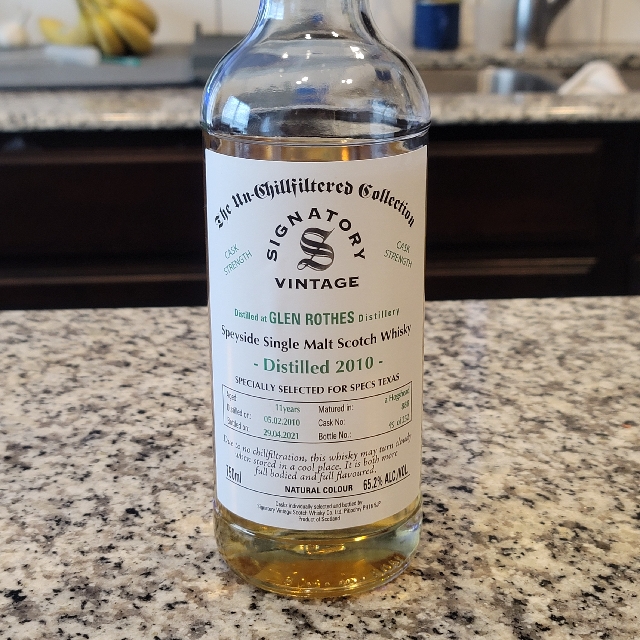 The Un-Chillfiltered Collection Glenrothes 2010