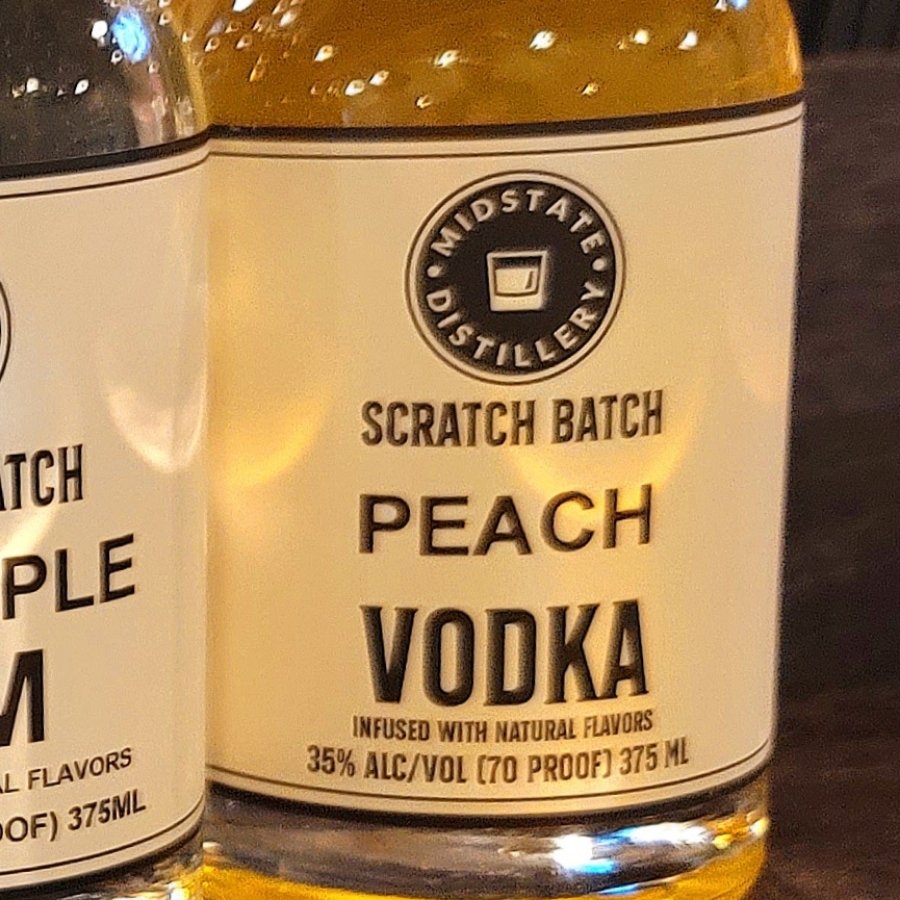 Midstate Distillery Scratch Batch Peach Vodka