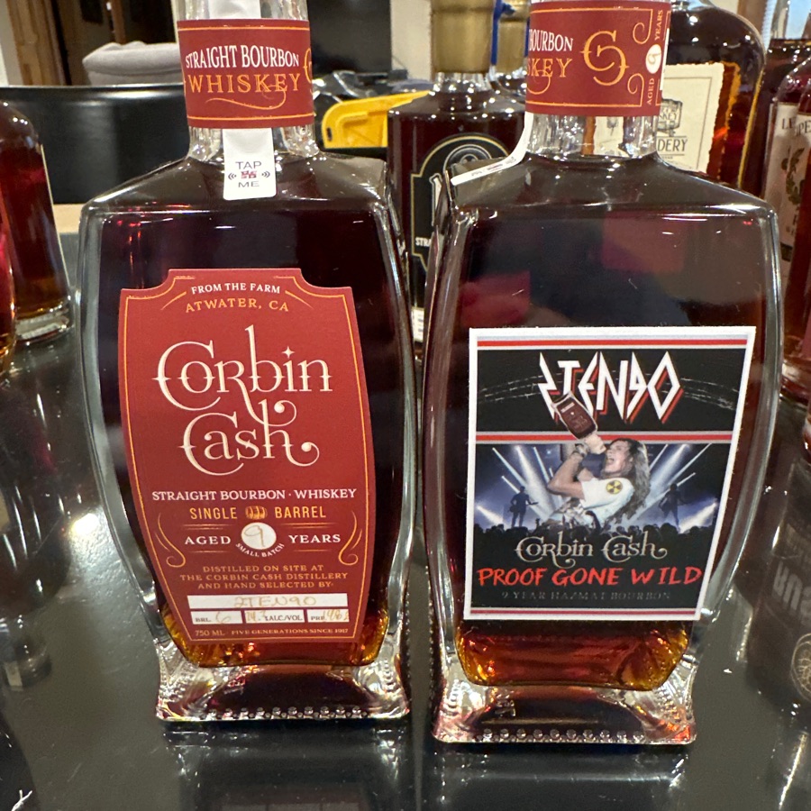 Corbin Cash Straight Bourbon Whiskey Aged 9 Years Single Barrel Selected by 2TEN90