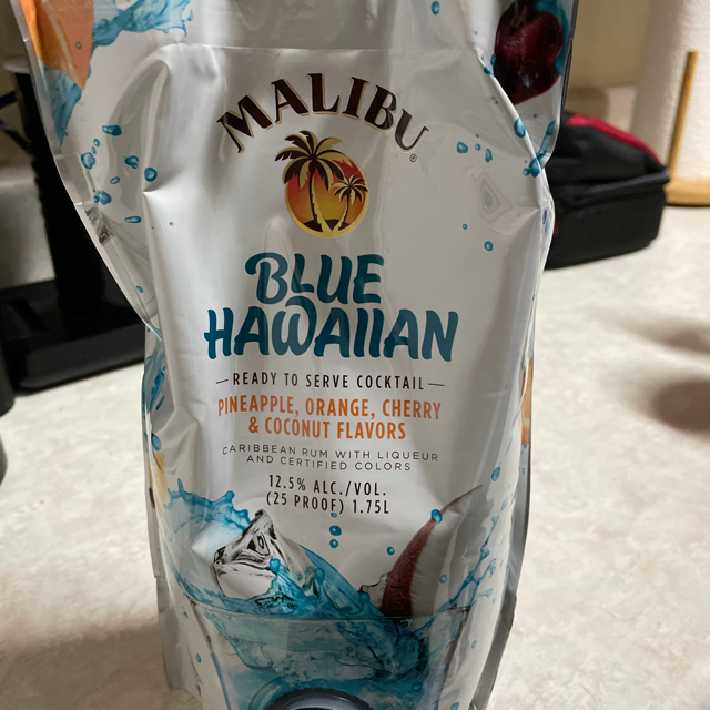 Malibu blue Hawaiian