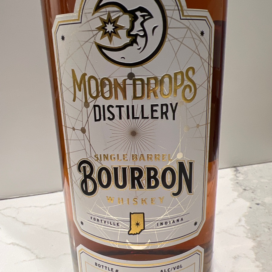 Moon Drops Distillery Single Barrel Bourbon Whiskey