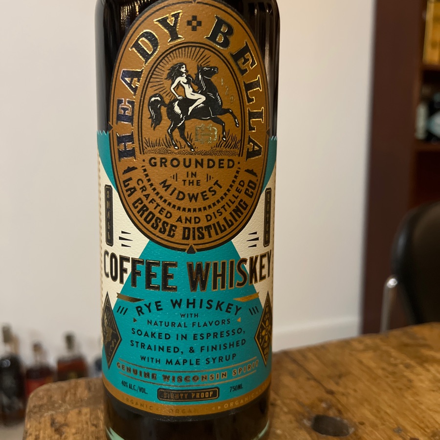 La Crosse Distilling Heady Bella Coffee whiskey Rye whiskey