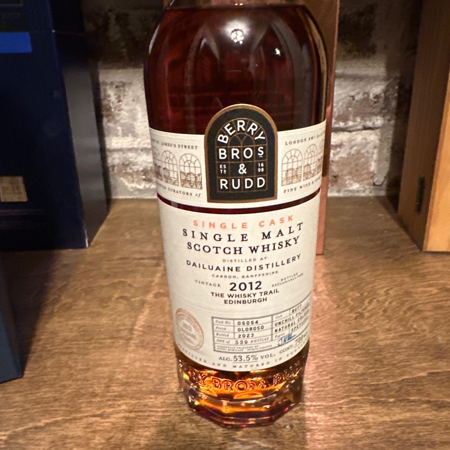 Berry Bros & Rudd Dailuaine distillery 2012 Whisky Trail