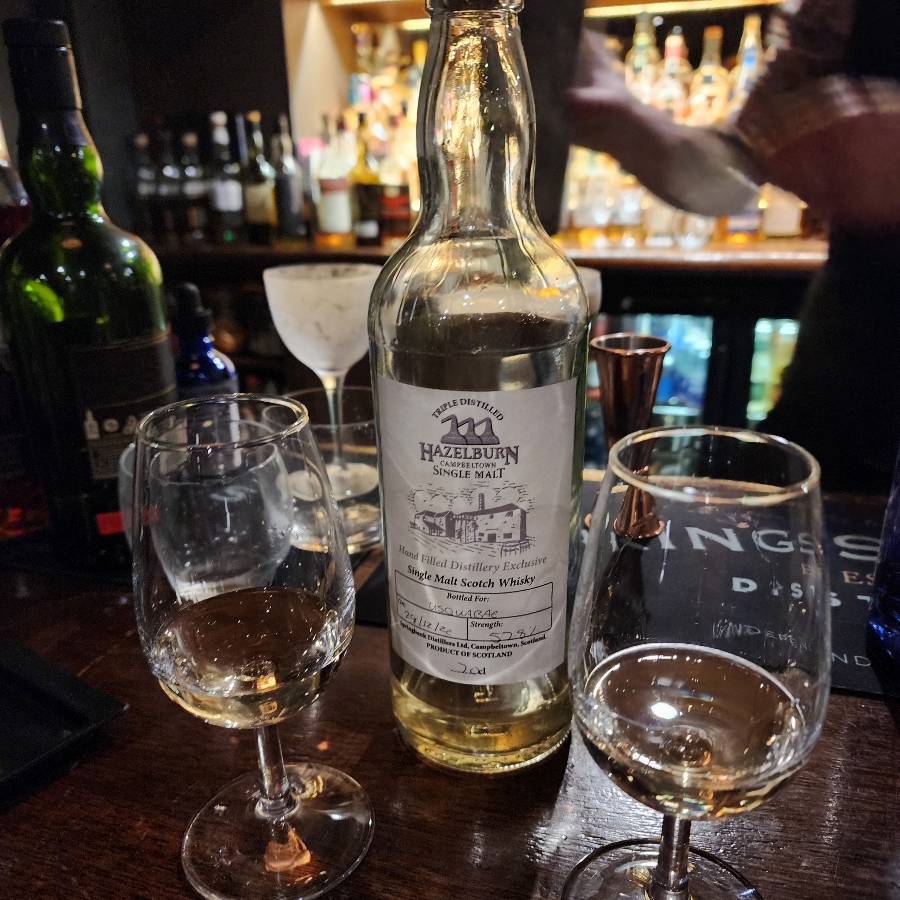 Hazelburn Hand Filled for Usquabae, Edinburgh