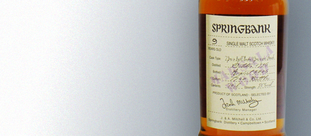 Springbank Marsala Wood 9 Year