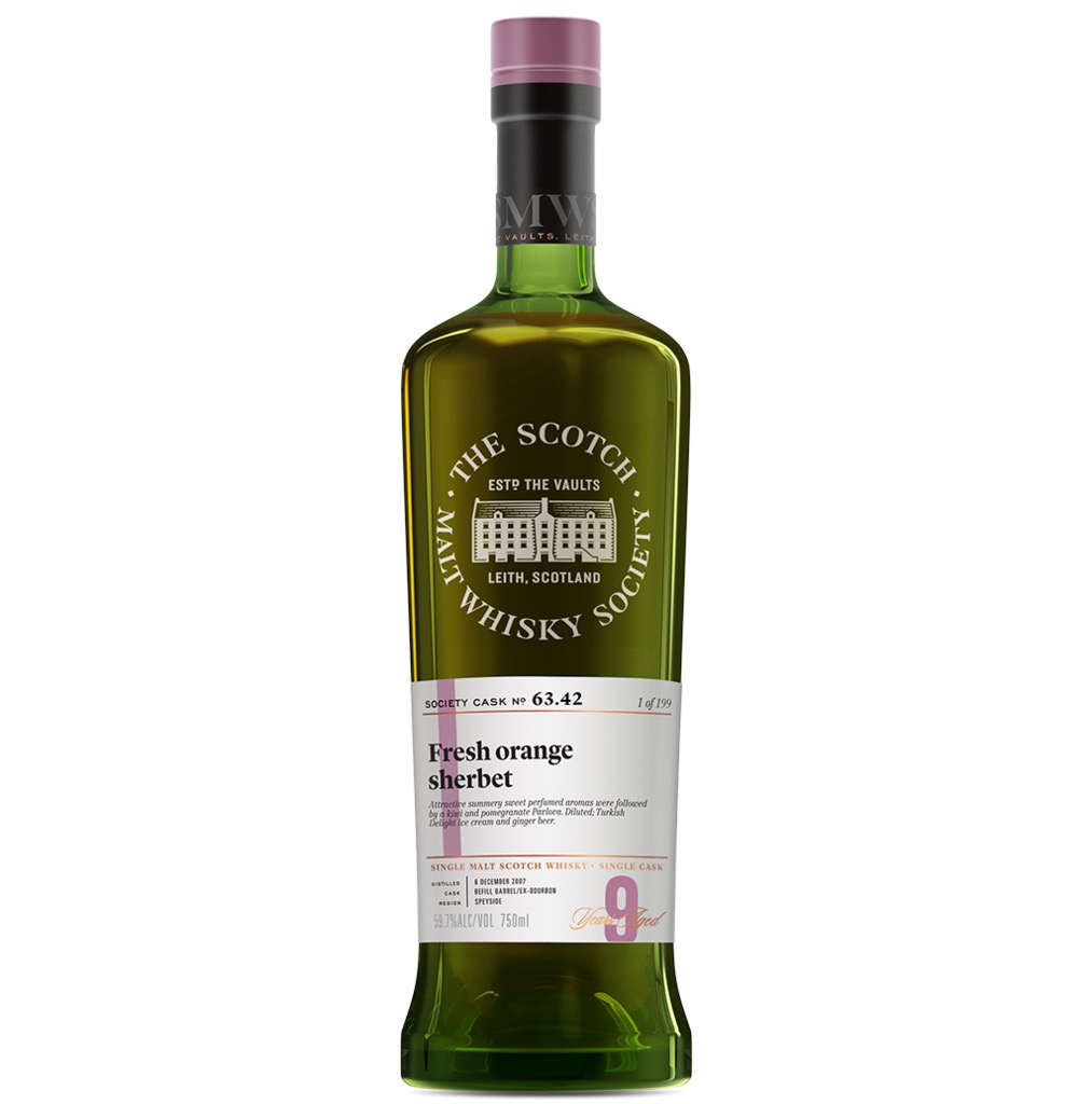 Fresh orange sherbet 63.42 (SMWS)
