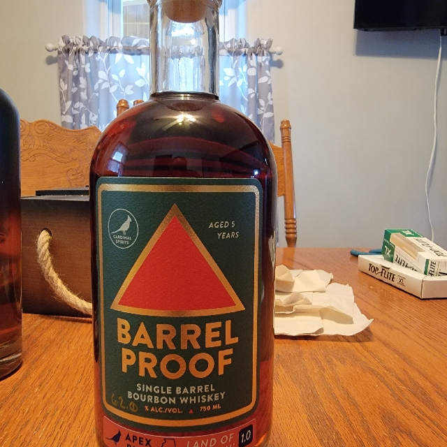 Cardinal spirits barrel proof apex pick