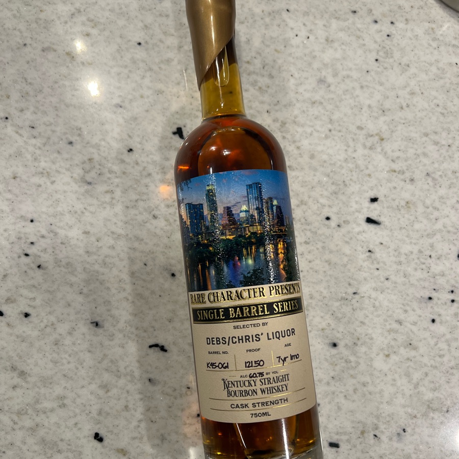 RARE CHARACTER SINGLE BARREL Selected by DEBS/CHRIS' LIQUOR