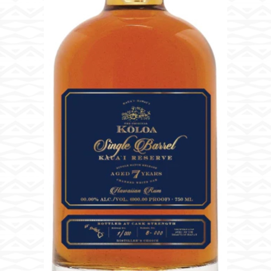 Koloa Kaua'i Reserve Single Barrel Cask Strength  Rum
