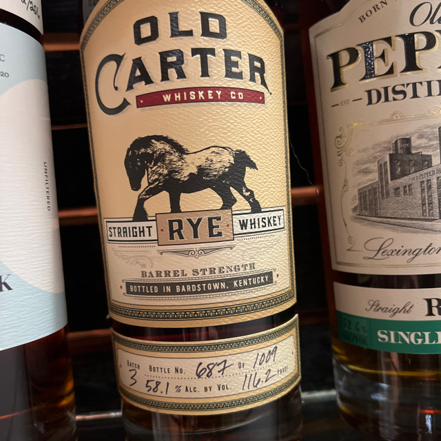 Old Carter Straight Rye Batch 3 (2019 Release)