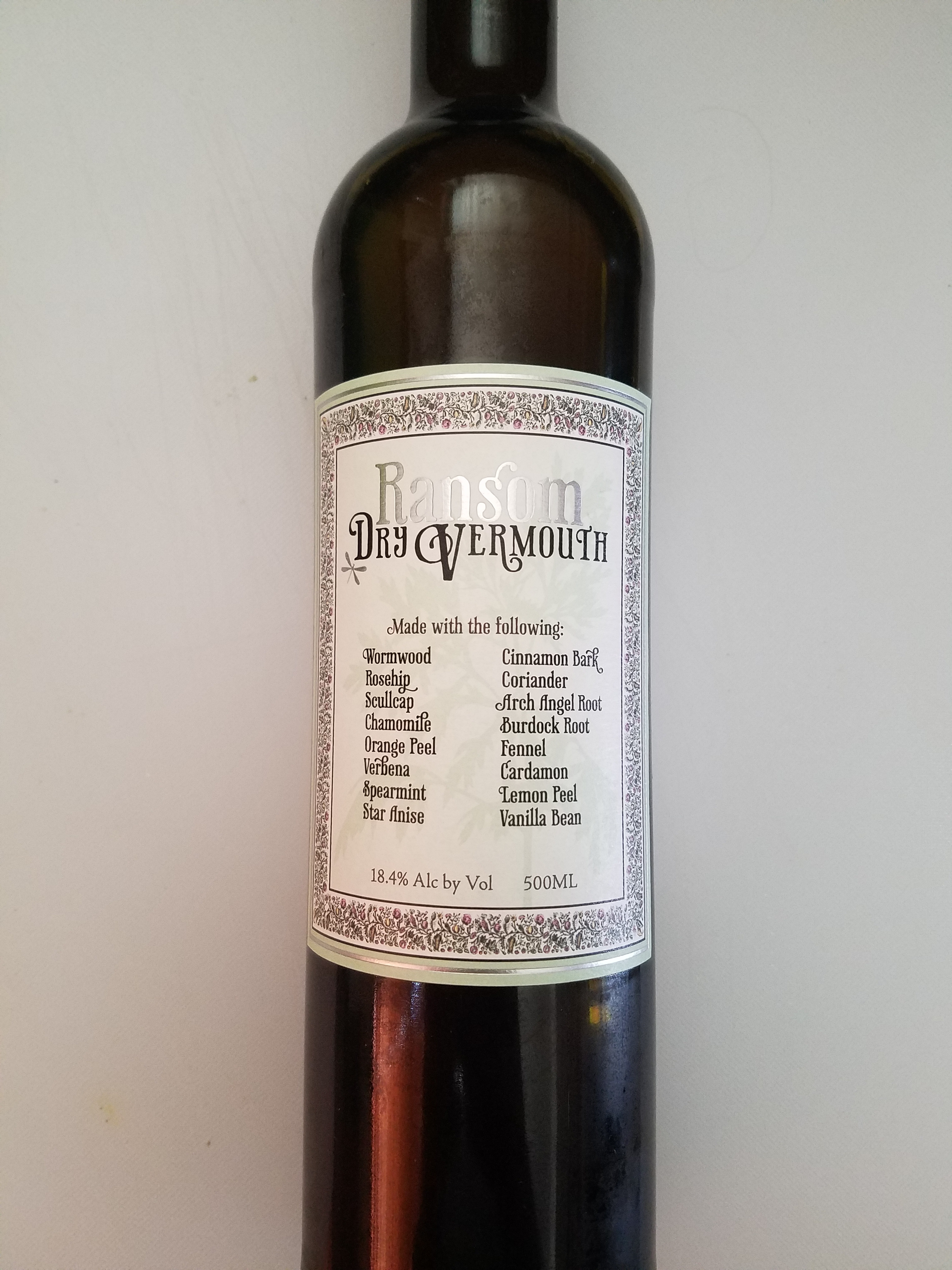 Ransom, Dry Vermouth