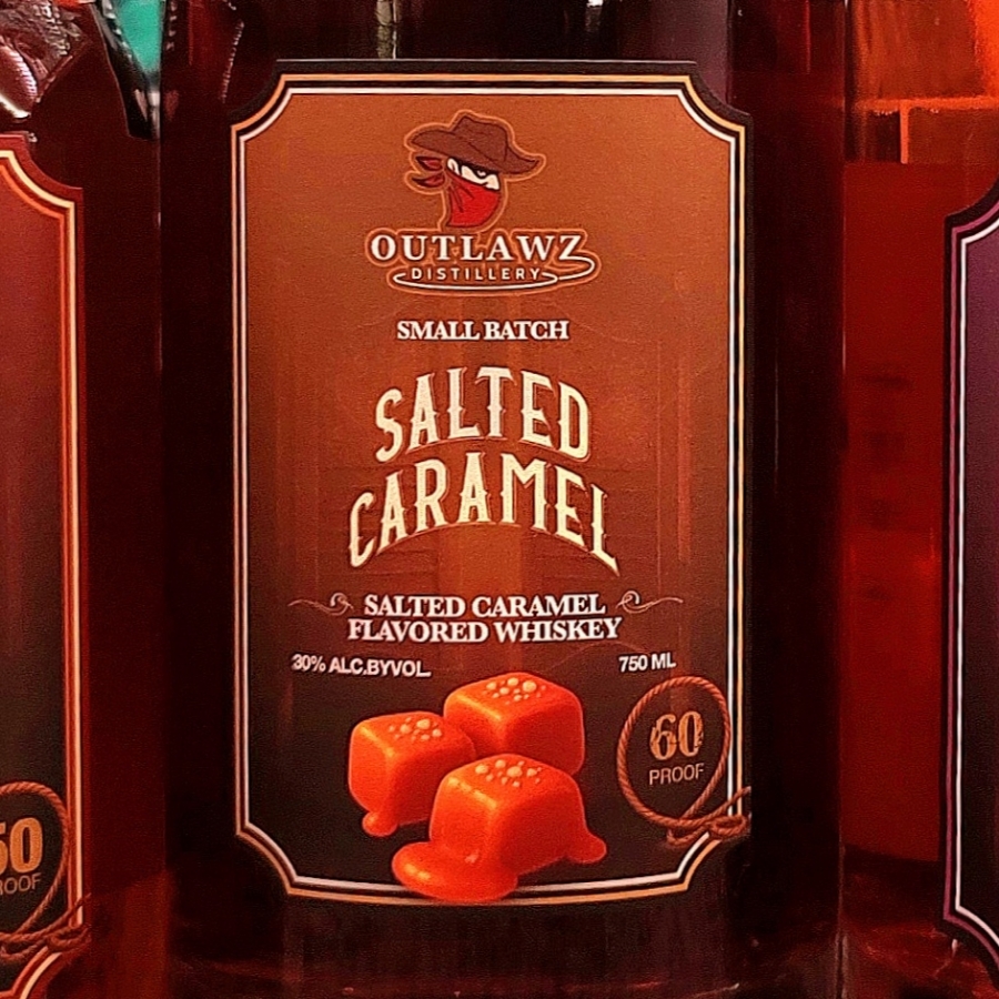 Outlawz Distillery Small Batch Salted Caramel Whiskey