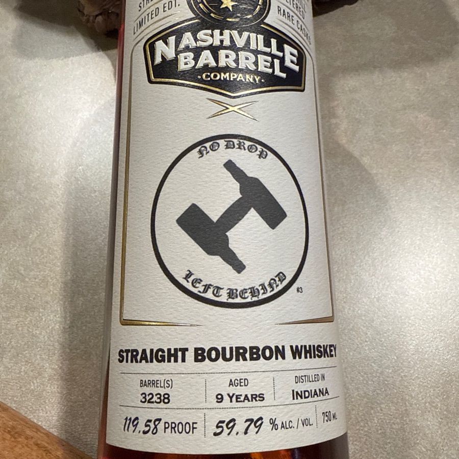 Nashville barrel Company, straight bourbon, whiskey, private label barrel pick