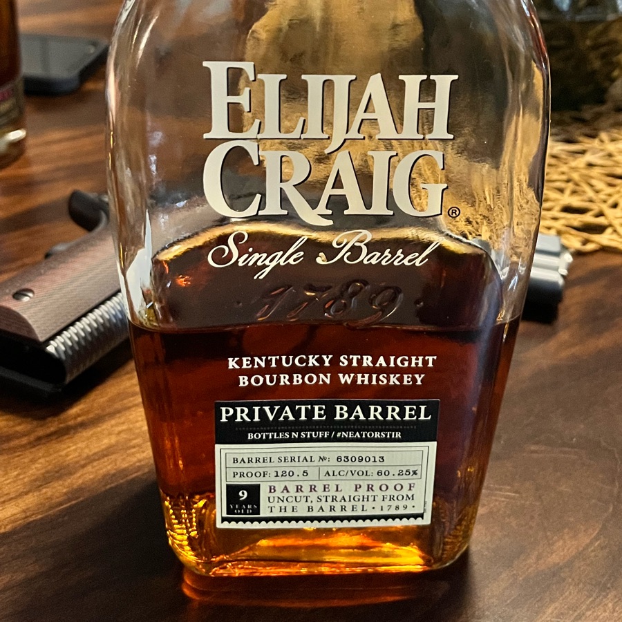 Elijah Craig Private Barrel Bottles N Stuff