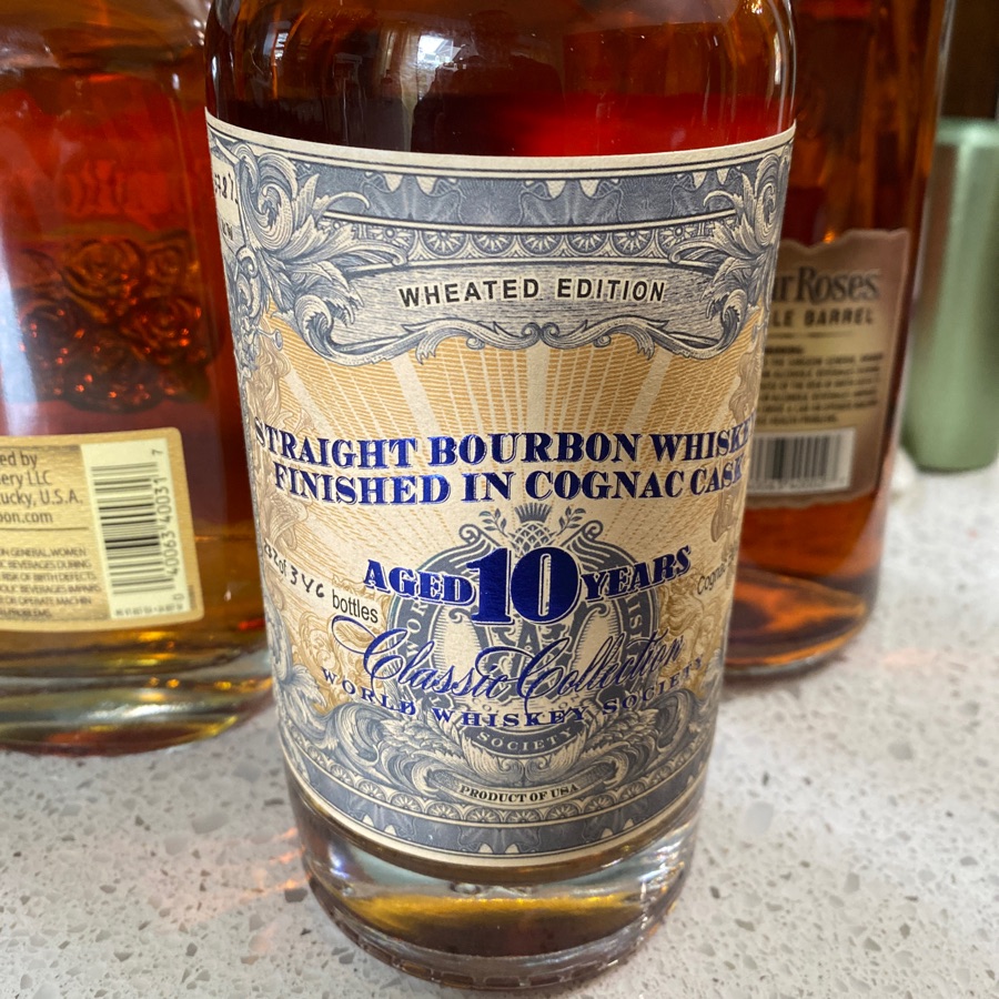 World Whiskey Society Straight Bourbon Whiskey Finished in Cognac Casks (Wheated Edition)