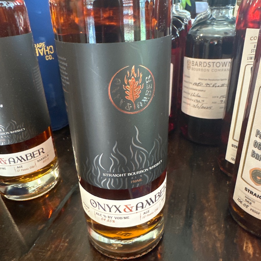 Onyx & Amber Straight Bourbon Whiskey Barrel # BIC-7 bottled for The Average Drinker and ADHD Whiskey