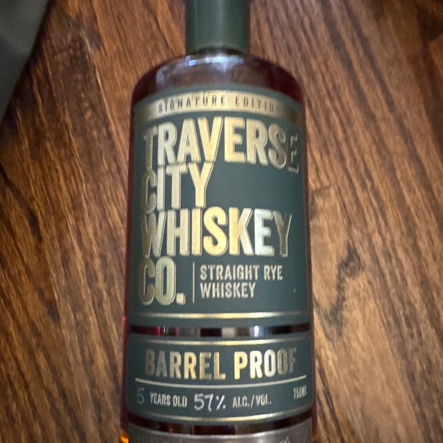 Traverse City Whiskey Straight Ryel Barrel Proof Lincoln Road Pick