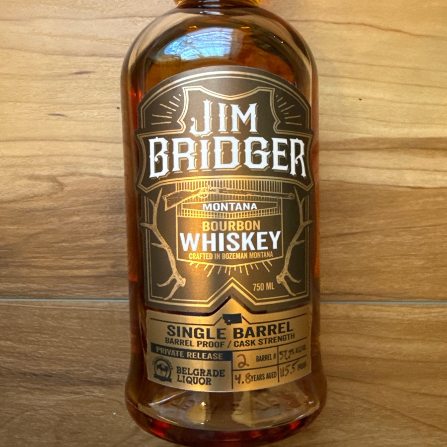 Jim Bridger Bourbon Whiskey Single Barrel