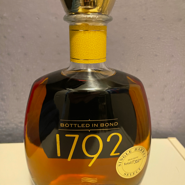 1792 bottles in bond, single barrel pick (Total Wine)